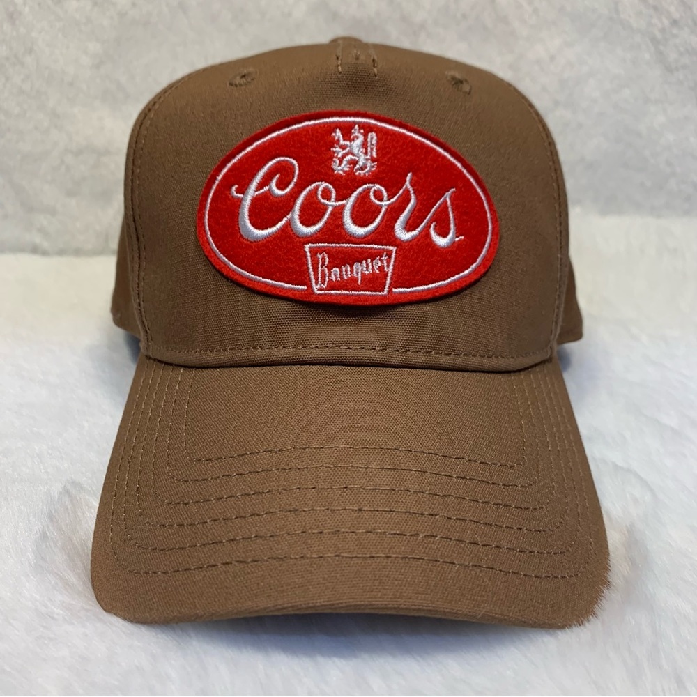 Coors Banquet Brown Trucker Cap adjustable strap